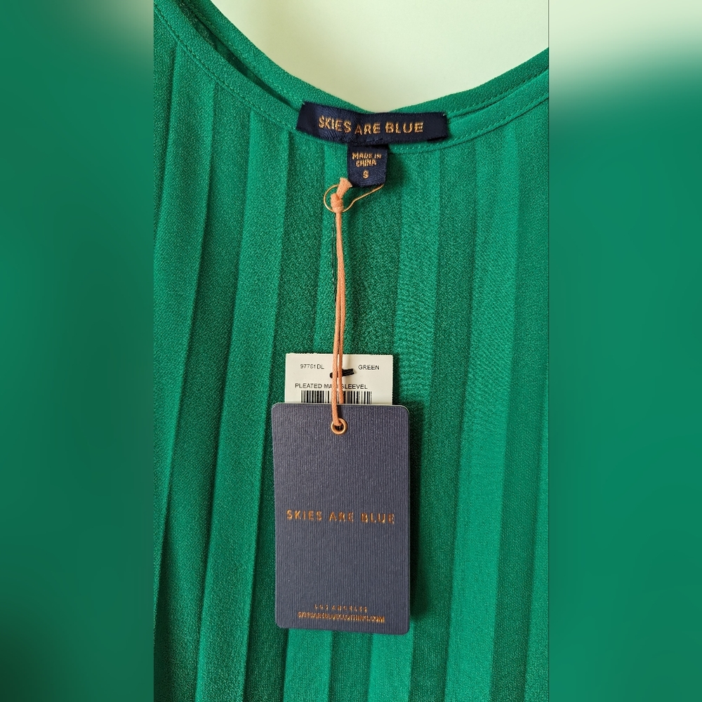 Skies are Blue Pleated Maxi Dress - Picture 2 of 4